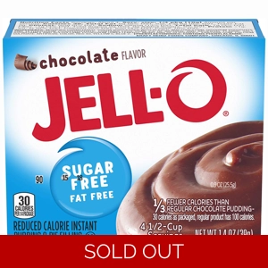 Jell-O - Chocolate Instant Pudding Pie Filling - Sugar-Free - 39g Box